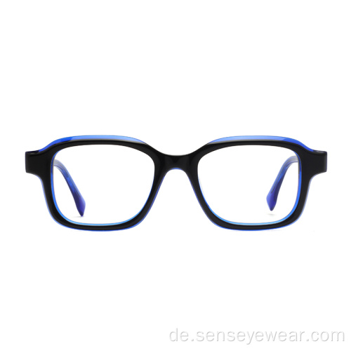 Vintage Design Square Acetat Brille Rahmen